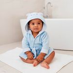 Bata con Capucha Diseño Perrito Talla 0-9 Meses