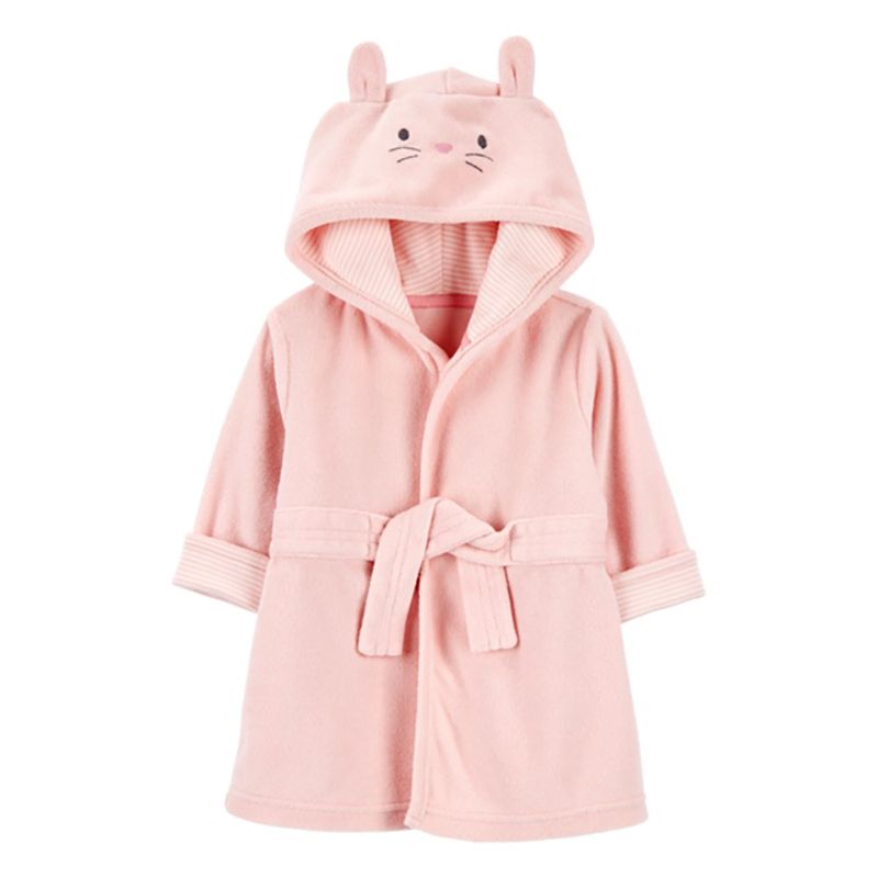 Bata con Capucha Diseño Conejito Talla 0-9 Meses