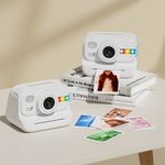 Cámara Instantánea Digital Blanca Tipo Retro