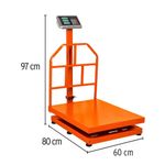 Báscula Electrónica Plegable de Plataforma 500 Kg