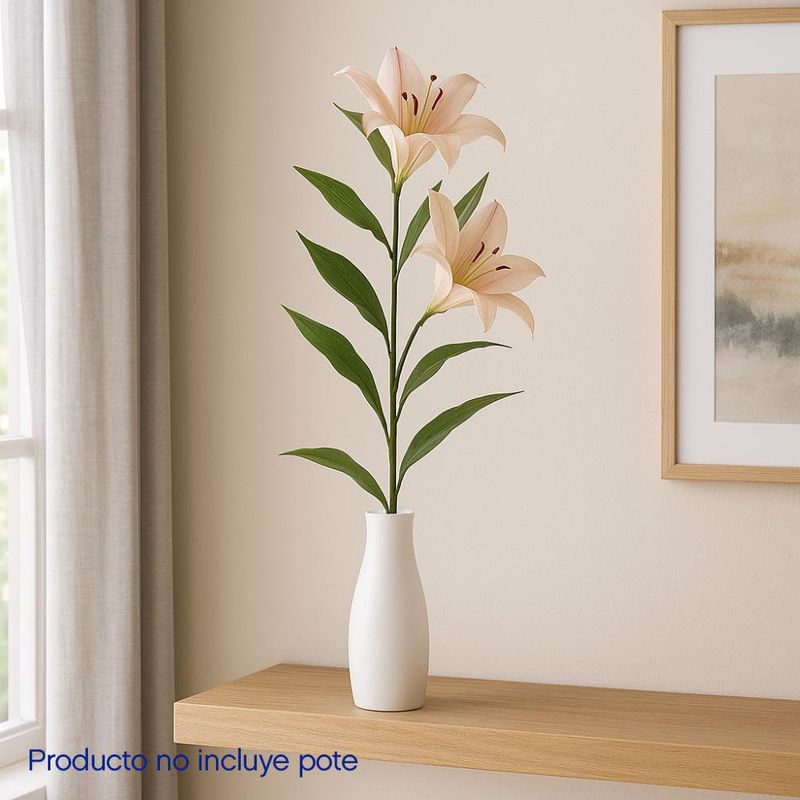 Rama de Lirio Artificial Rosa