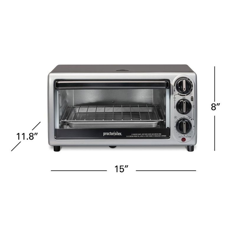 Horno Tostador 2 en 1 Acero Inoxidable