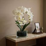 Orquídea con Pote Artificial Blanca