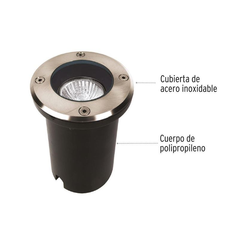 Lámpara Empotrable Satín Para Piso 50 W - Volteck