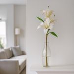 Rama de Lirio Artificial Blanco