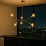 Lampara-Colgante-Lussuosa-Bronce-Dorado-6-Luces
