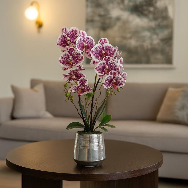 Orquídea Artificial Con Maceta Rosa 56 cm