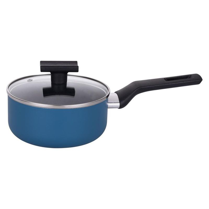 Cazo Antiadherente Azul con Tapa