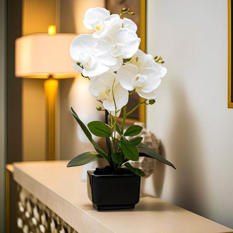 Orquídea Decorativa con Maceta 40 cm