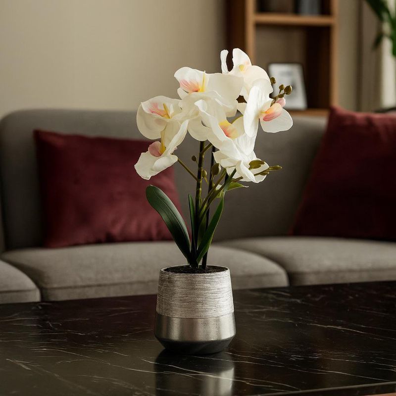 Orquídea Decorativa con Pote