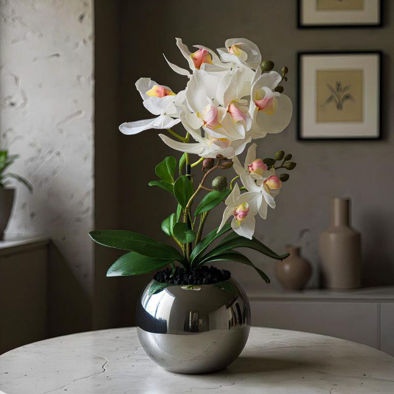 Orquídea Decorativa con Pote