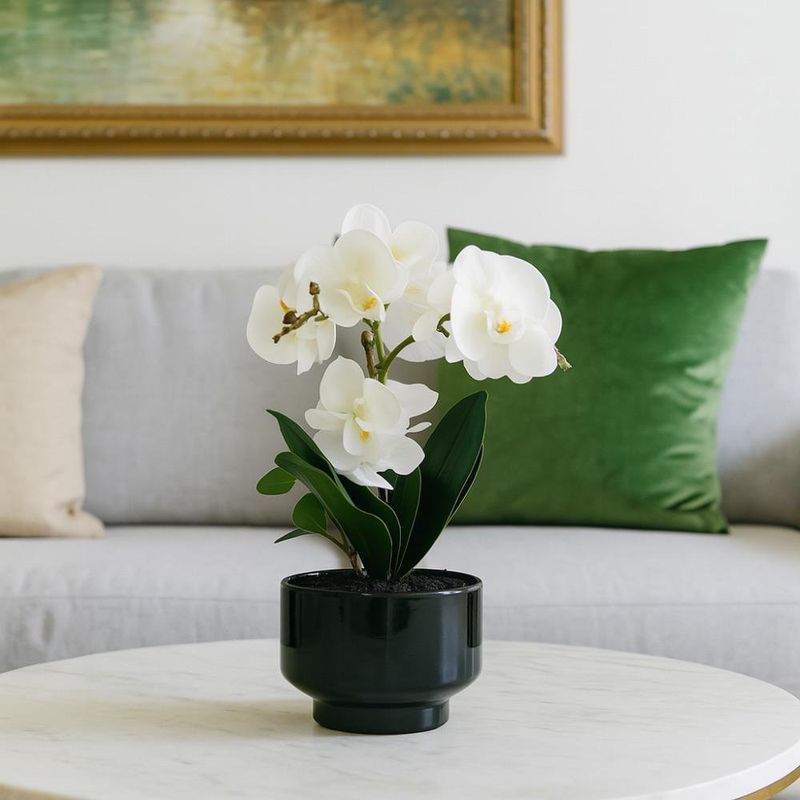 Orquídea Decorativa con Pote