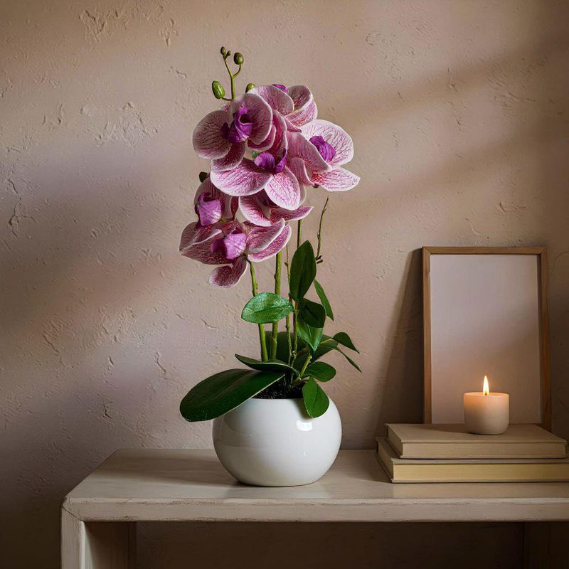 Orquídea Decorativa con Pote