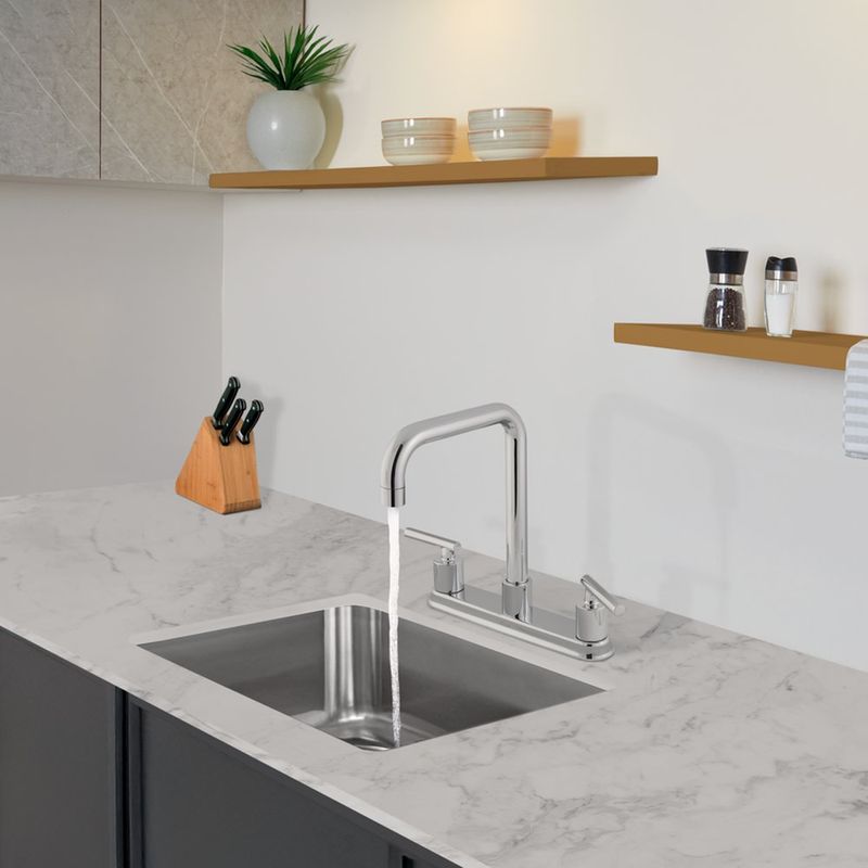 Mezcladora para Cocina Sena Acabado Cromo Brillante de 8 Plg