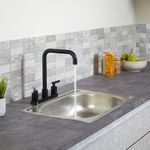 Mezcladora para Cocina Sena Color Negro Mate 8 Plg