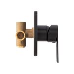 Mezcladora para Ducha 1 Manija Sena Negro Mate