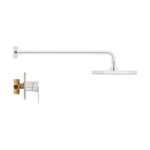 Regadera con Mezclador Monomando Sena Cromo