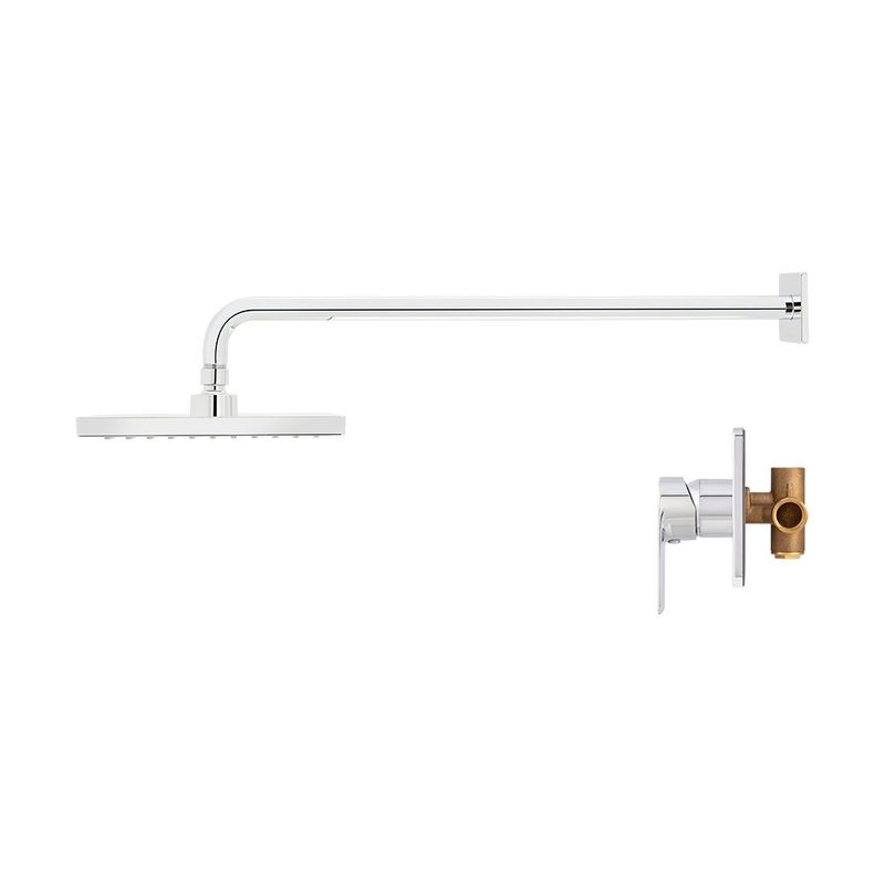 Regadera con Mezclador Monomando Sena Cromo