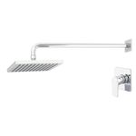 Regadera con Mezclador Monomando Sena Cromo