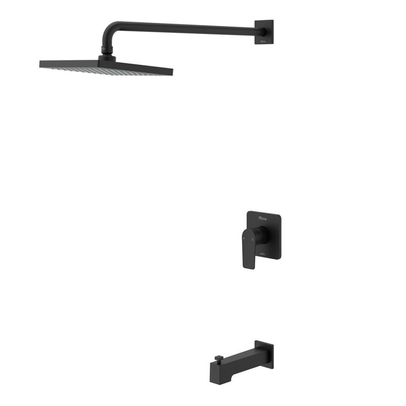 Ducha Mezcladora Monocontrol con Salida de Tina Sena Negro Mate