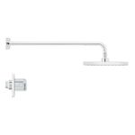 Regadera con Mezclador 2 Llaves 8 Plg Sena Cromo