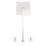 Regadera con Mezclador 2 Llaves 8 Plg Sena Cromo