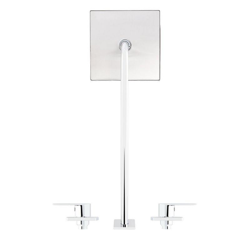 Regadera con Mezclador 2 Llaves 8 Plg Sena Cromo