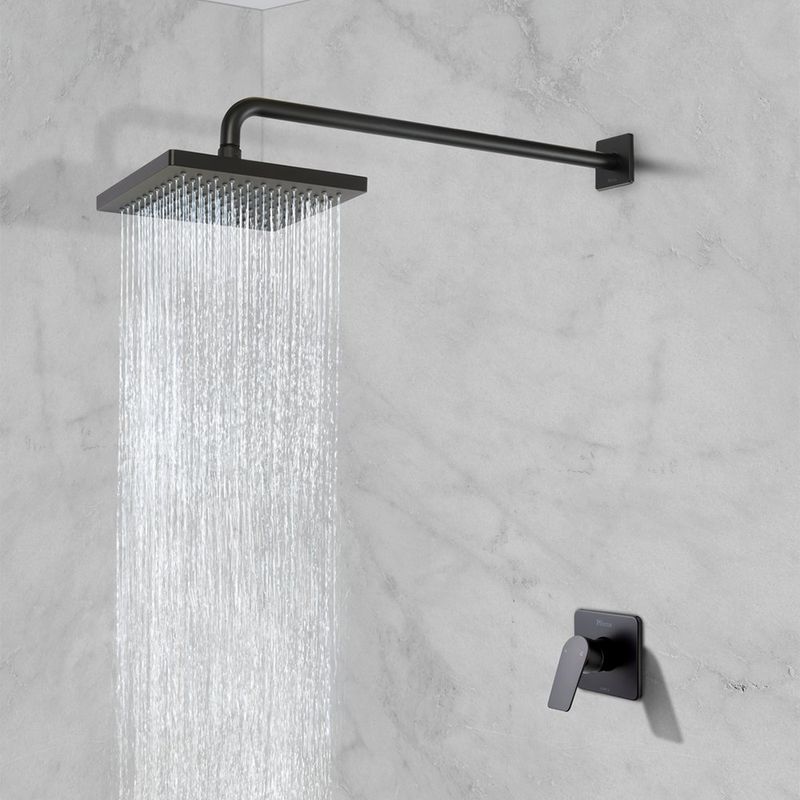 Regadera con Mezclador Monomando Sena Color NEgro