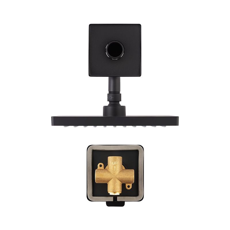 Regadera con Mezclador Monomando Sena Color NEgro