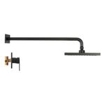 Regadera con Mezclador Monomando Sena Color NEgro