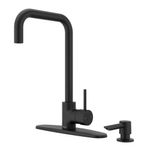 Grifo de Cocina Monocontrol Sena Alto Negro Mate