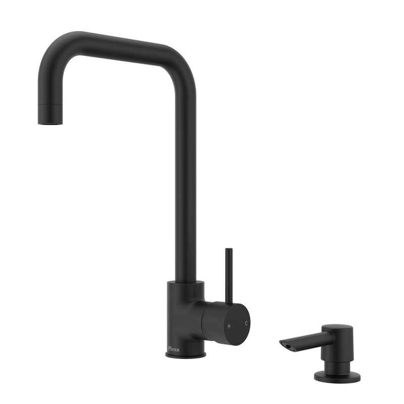 Grifo de Cocina Monocontrol Sena Alto Negro Mate
