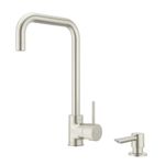 Grifo de Cocina Sena Monocontrol Cuello Alto 8 plg Acero Inoxidable