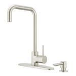 Grifo de Cocina Sena Monocontrol Cuello Alto 8 plg Acero Inoxidable