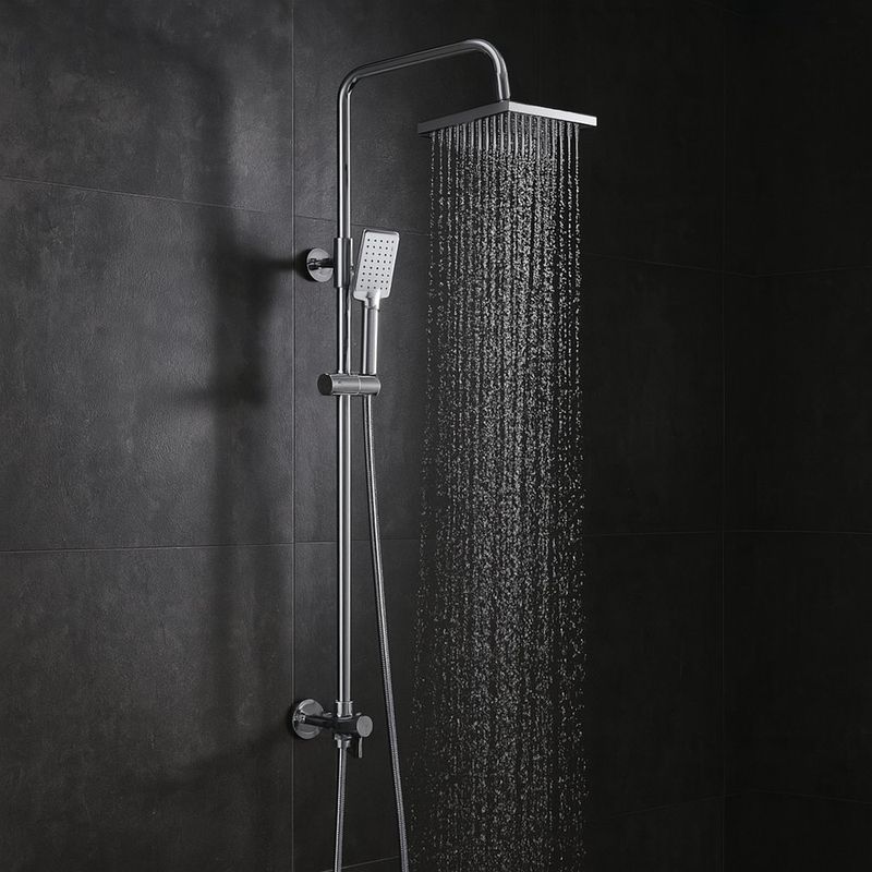 Columna de Ducha con Teléfono 3 Funciones Sena Cromo