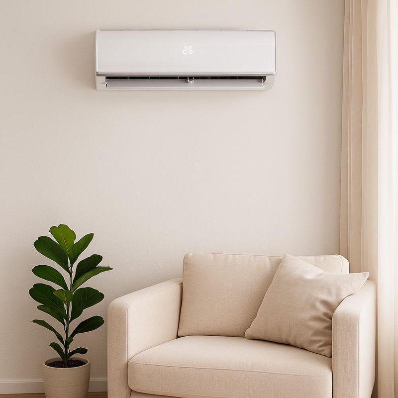 Aire Acondicionado de Pared con Pantalla Digital LED