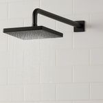 Regadera con Mezclador 2 Llaves 8 Plg Sena Color Negro