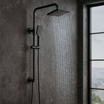 Columna de Ducha Tipo Teléfono Sena Color Negro