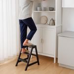 Taburete-Escalera-Negro-de-3-Peldaños