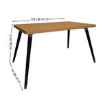 Mesa-de-Comedor-Beige-con-Patas-Negras