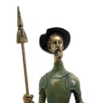 Reloj Clásico con Figuras de Don Quijote y Sancho Panza