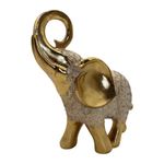 Elefante Decorativo con Relieve Floral