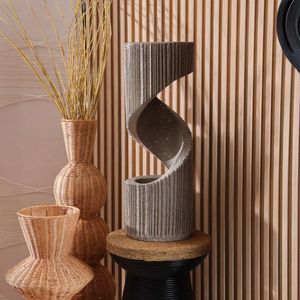 Fuente Decorativa Espiral con Luz LED Integrada