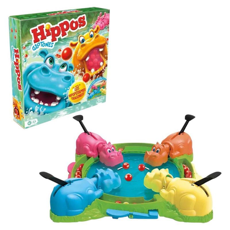 Juego de Mesa Hippos Glotones Multicolor
