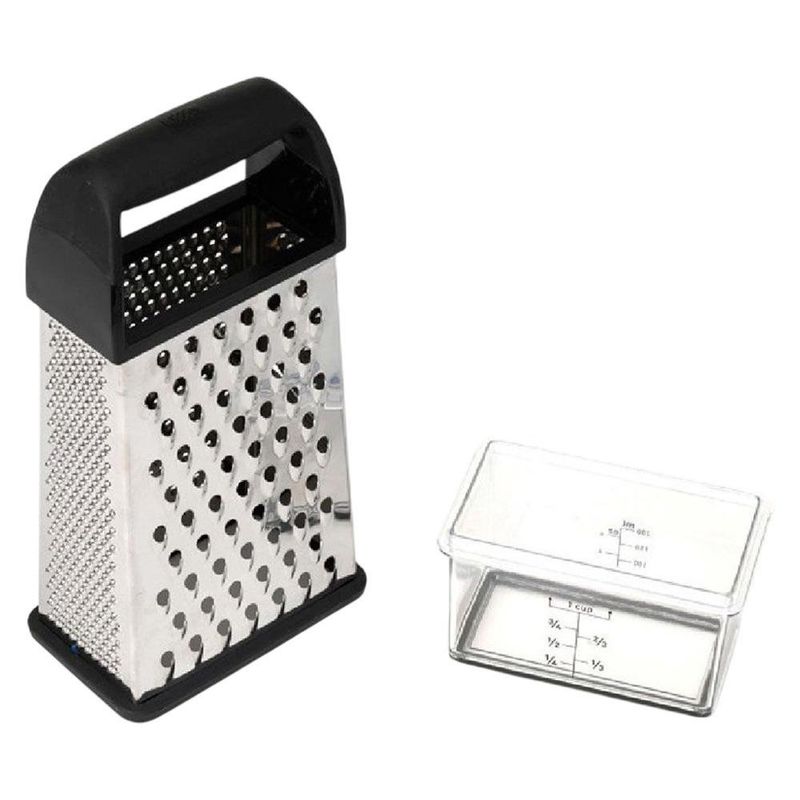 Rallador de Acero Inoxidable con contenedor Medidor