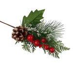 Pick Navideño Color Verde Rojo de 15 Cm