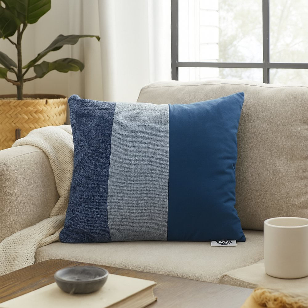 Cojín Cuadrado Azul 45 X 45 Cm Empresas Cemaco