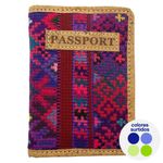 Porta Pasporte Tejido Colores Surtidos