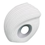 Florero Decorativo Blanco con Textura