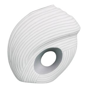 Florero Decorativo Blanco con Textura